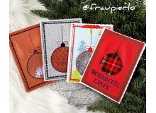 Stickdatei - ITH Postkarte Glitterkugel